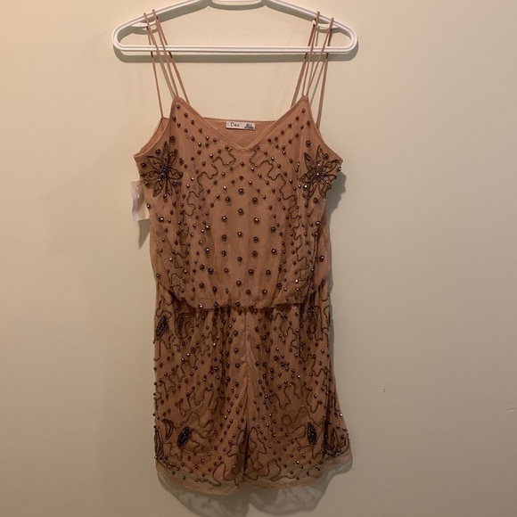 Dex - Blush Pink Beaded Romperββ - Picture 1 of 4